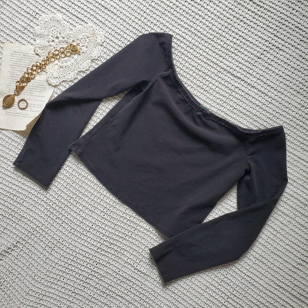 Black off the shoulder top excellent condition